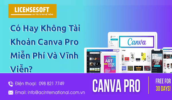 canva pro miễn phí