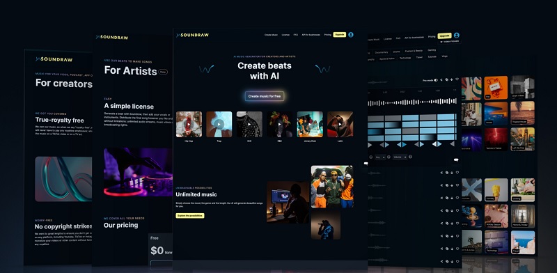 Phần mềm Soundraw.io