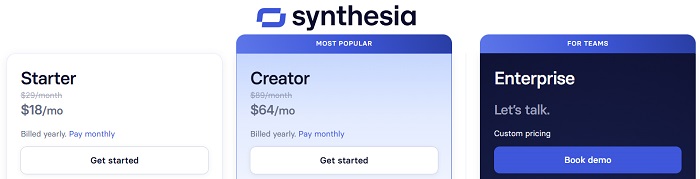 Giá phần mềm Synthesia 2025
