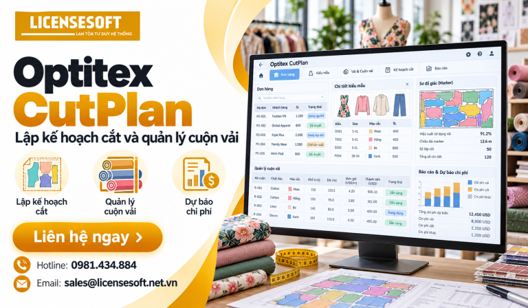 Optitex CutPlan - Lập kế hoạch cắt và quản lý cuộn vải