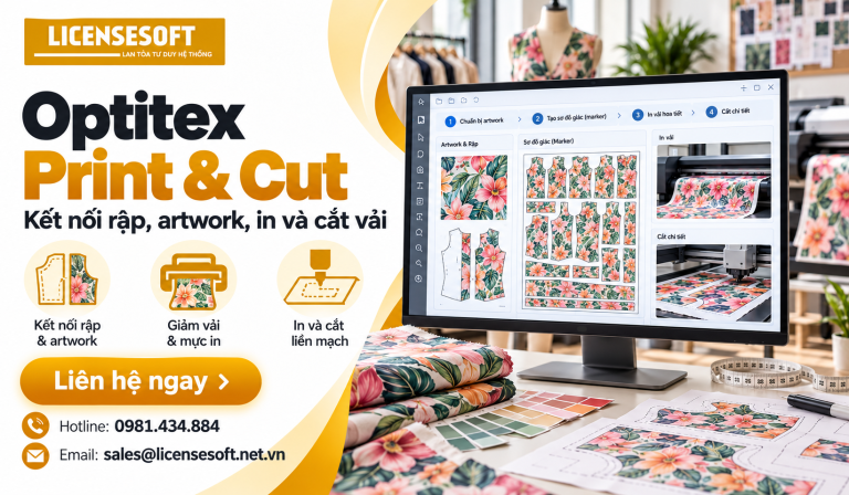 Optitex Print & Cut - In Vải, Cắt Liền Mạch