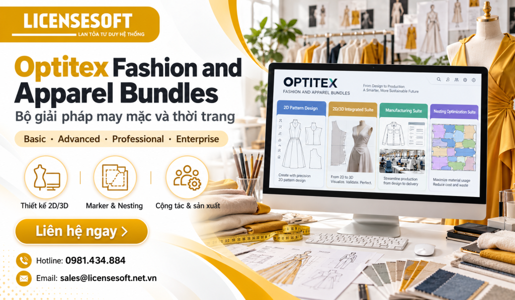 Optitex Fashion and Apparel Bundles - Bộ giải pháp may mặc và thời trang