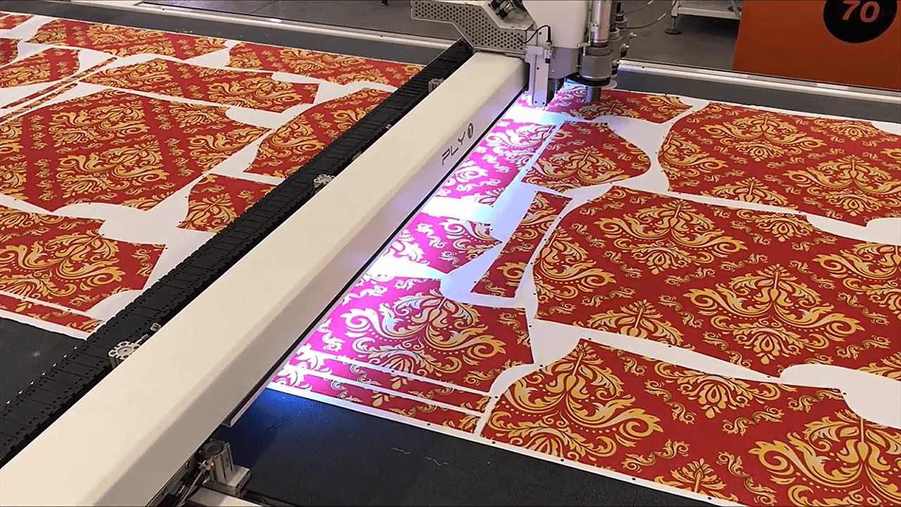 Optitex Print & Cut minh họa quy trình in và cắt chi tiết trang phục